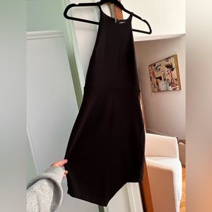 Express high neck black mini dress